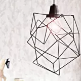 Lámpara Deco Colgante Origami 1 Luz Rosca E27 60w Vintage