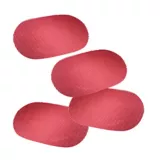 Set de 4 Individuales Diseño Wafle Rojo