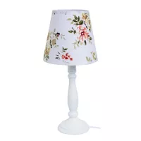 Lámpara de Mesa con 1 Luz Rosca E27 Blanca - Cerámica