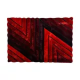 Tapete Soft Silk 3D 120x170 cm Rojo
