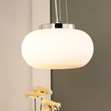 Lámpara Colgante Domo 1 Luz Rosca E27 40w Cromo - Vidrio
