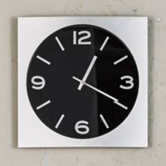TEZZIO - Reloj Silver Classic Negro 35 cm