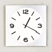 Reloj Silver Classic Blanco 35 cm