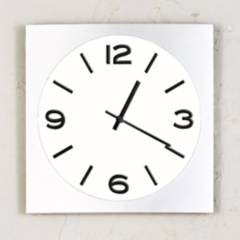 TEZZIO - Reloj Silver Classic Blanco 35 cm