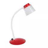 Lámpara de Escritorio LED Integrado 380 Lúmenes Dimerizable 5w Luz Fría Blanca - Roja
