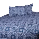 Comforter 144 Hilos Sencillo Nazari Azul