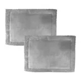 Set x2 Tapetes para Baño Foam 43x61 cm Border Gris