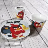 Vajilla Desayuno Angry Birds-Lonchera