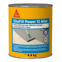 Sikafill-12 Power Impermeabilizante Acrilico Cubierta Gris 4.4kg