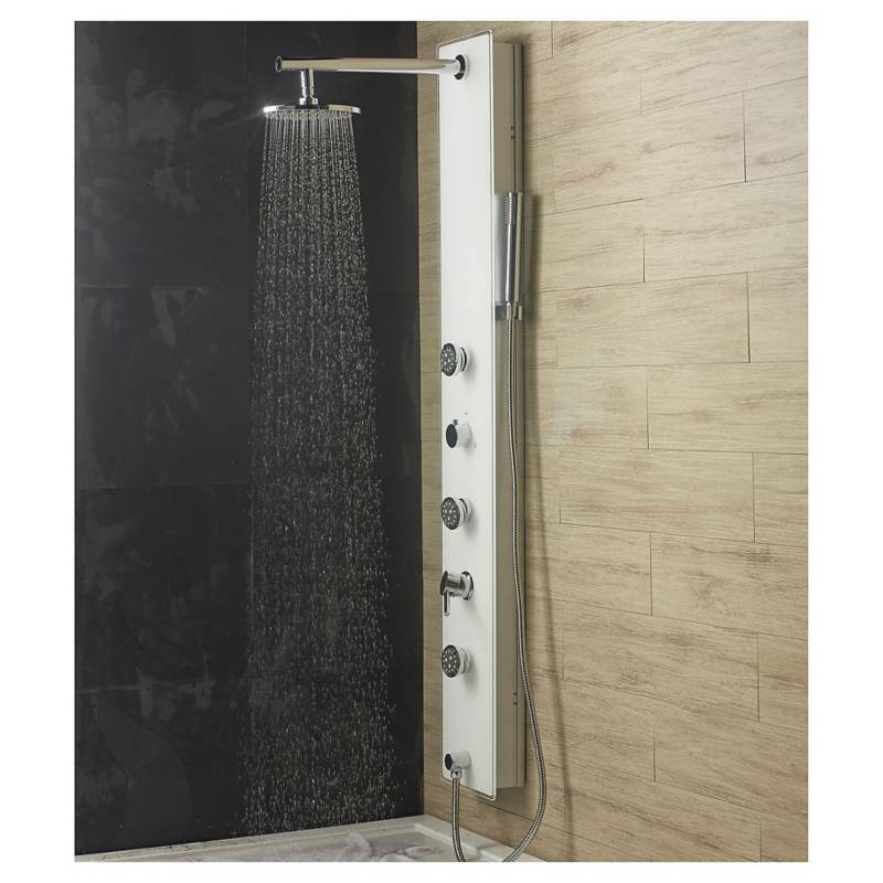 Columna para ducha 120x24 cm negro