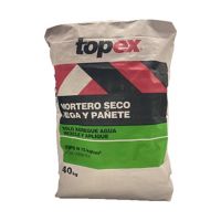 Mortero Topex Seco Pega Y Pañete 75kg/Cm2 40kg