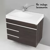 Mueble de baño Casseto Roble 80 cm sin lavamanos