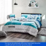 Comforter Doble 180 Hilos Pantone Azul