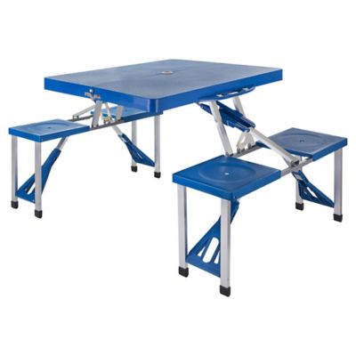 Mesa de trabajo de aluminio 3 piezas - set de mesas plegables para taller,  mesa multiusos portátil