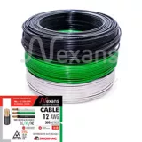 Propack 3 Rollos De Cable #12 X 100M Blanco, Negro Y Verde