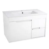 Mueble de baño Almada Blanco Brillante 46x80x50cm con lavamanos