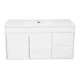Mueble de baño Almada Blanco Brillante 46x100x52cm con lavamanos