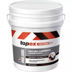 TOPEX - Pintura para Interior Contratista 1000 Cubriente Blanco 5 Galón