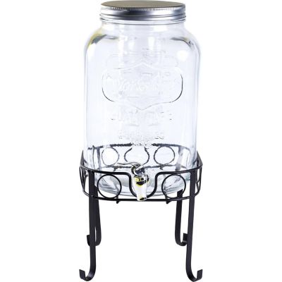 Dispensador De Vidrio Para Agua/bebida Vitrolero 8 Litros