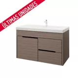 Kit lavamanos Bari blanco con mueble Tiziano Rh 79x48 cm Serena