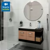 Mueble de baño Vivaldi 63X48 cm con lavamanos Trentino Blanco