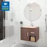 Mueble de baño Monet Elevado 63X48 cm con lavamanos Sahara Beige