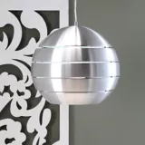 Lámpara Colgante Globo 1 Luz E27 Aluminio