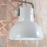 Lámpara Colgante 1 Luz E27 Campana Blanco