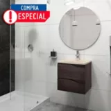 Mueble de baño Picasso Tabaco Chic 48X43 cm con lavamanos Rio Beige