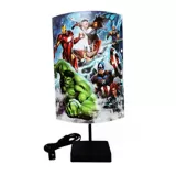 Lámpara de Mesa Ovalada Avengers 1 Luz Rosca E27 Estampada