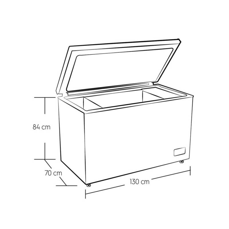 Congelador Electrolux EFCC10C3HQW Horizontal Blanco 100L