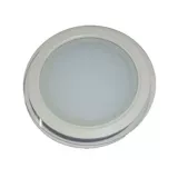 Bala de LED Integrado 30w Redonda con Borde en Vidrio Luz Blanca