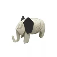 Escultura Elefante Arabia 14 cm Beige