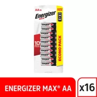 Pilas AA Alcalina Energizer Max x16und