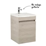 Mueble de baño Mantra Ceniza 45 cm con lavamanos Pontus