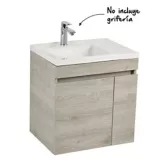 Mueble de baño Mantra Ceniza 60 cm con lavamanos Pontus
