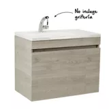 Mueble de baño Mantra Ceniza 80 cm con lavamanos Pontus