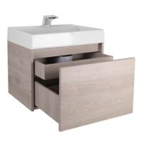 Mueble de baño Fussion Ceniza 60 cm con lavamanos