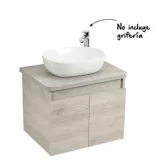 Mueble de baño Liquid Ceniza con lavamanos Vessel