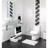 Mueble de baño 80x46 cm con lavamanos Vidrio