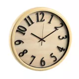 Reloj 3D 35.5 cm Estilo Madera