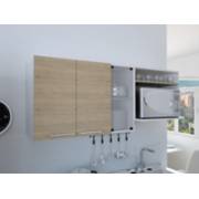 Mueble auxiliar de cocina Budapest 131,7x77,4x54cm Teca MUEBLES 2020