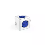 Multitoma Cubo Azul 4 Salidas 2 Puertos USB | Power Cube | Electricidad
