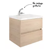 Mueble de baño Tarento Rovere 60 cm con lavamanos Pontus