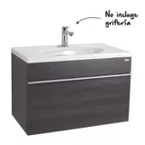 Mueble de baño Novo Tirreno Roble Gris 80 cm con lavamanos Orbis