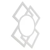 Espejo Decorativo de Pared Tek 64 cm Blanco