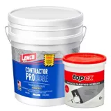 Pintura para Interior Contractor Pro 5 galones GRATIS Estuco Plástico Topex 6 Kg