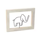 Cuadro Decorativo Figura 30x18 cm Elefante