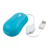 Mini Mouse Óptico Retráctil Conexión USB Azul MOR-260-AZUL