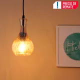 Lámpara Colgante Adele 1 Luz E27 Vidrio Café